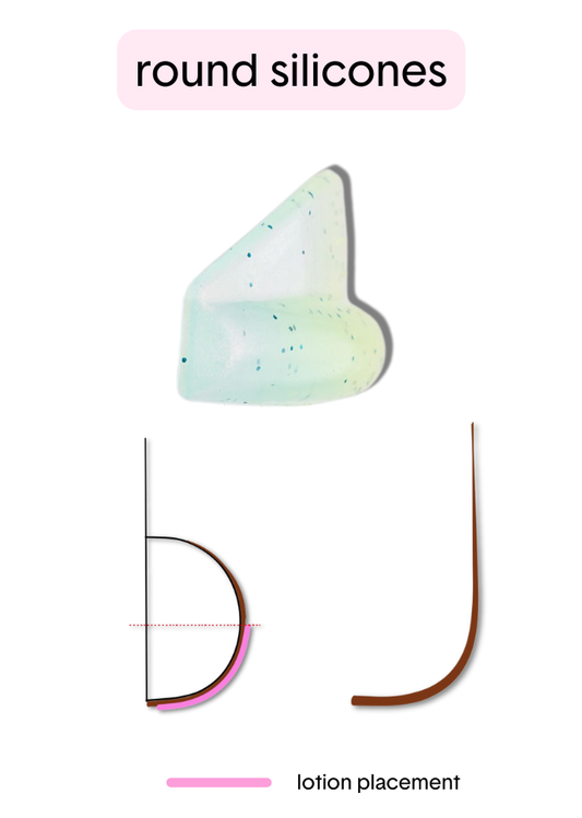 Glueless Round Silicones