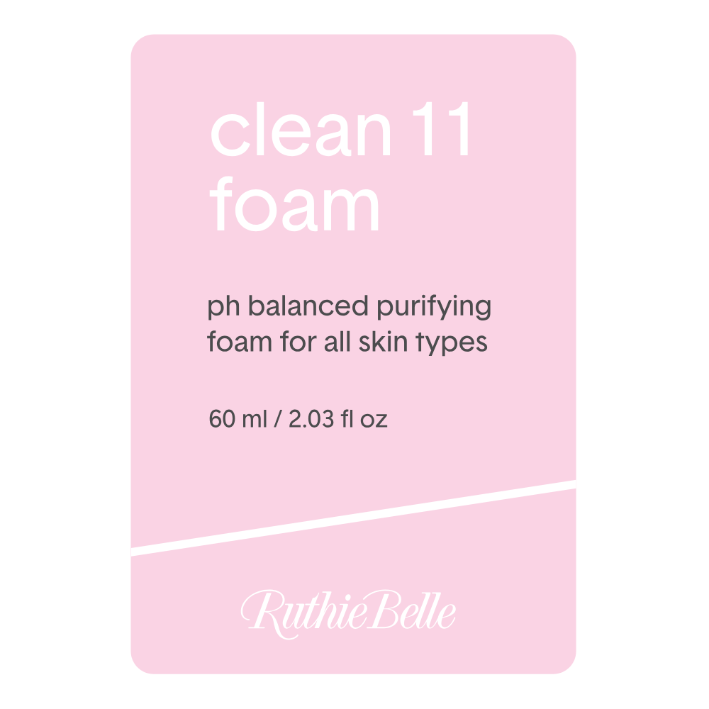 Clean 11 Front Stickers Pink 20pc