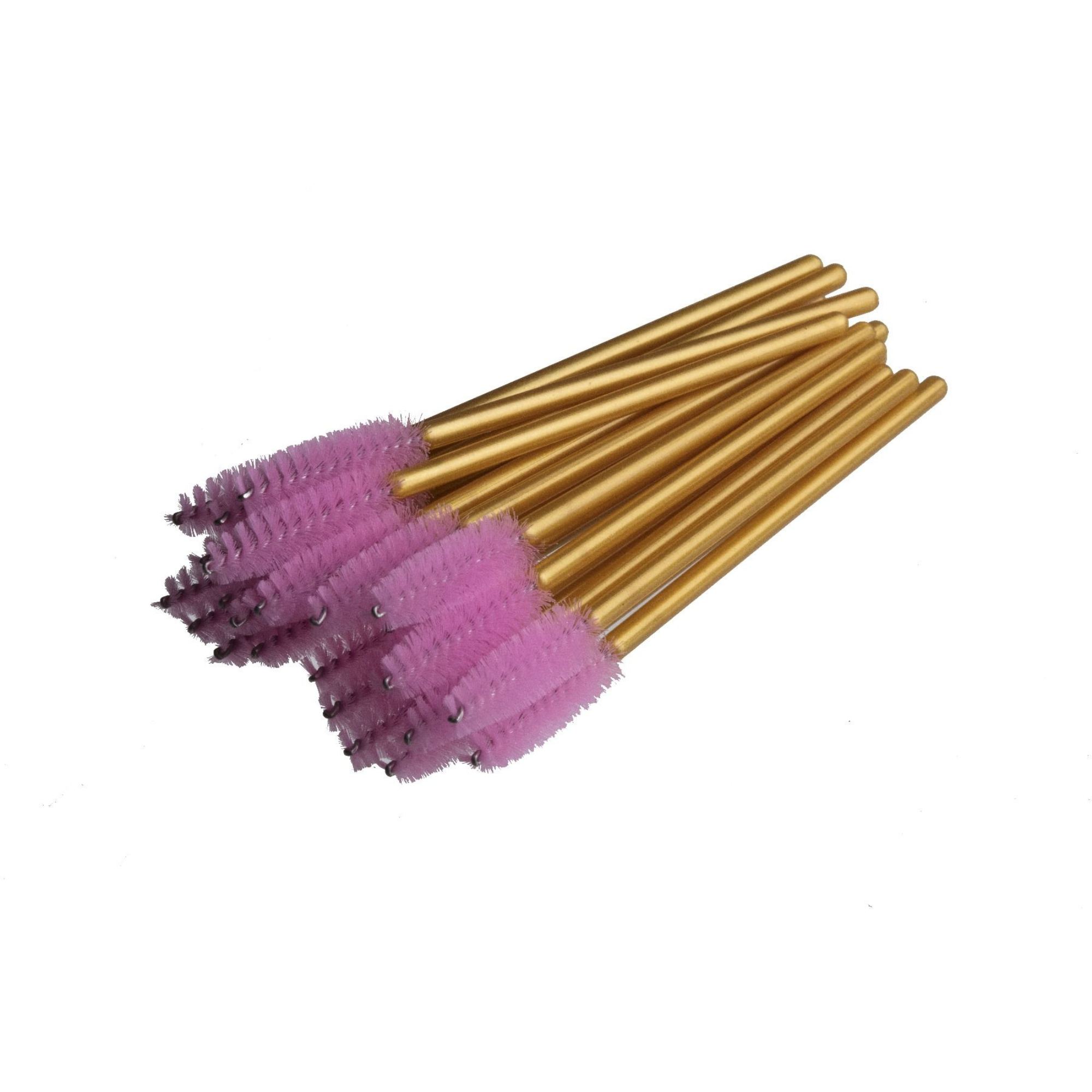 Gold/Pink Eyelash Brush 25pc