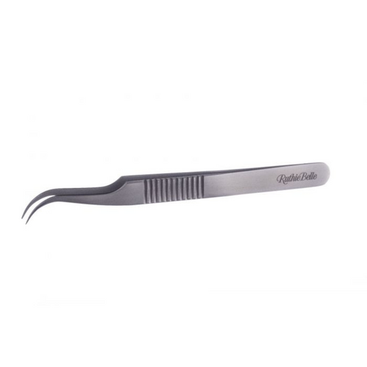 Curved volume tweezer silver series with strong bend -50%