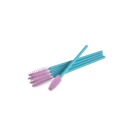 Pink/Turquoise Eyelash Brush 25pc